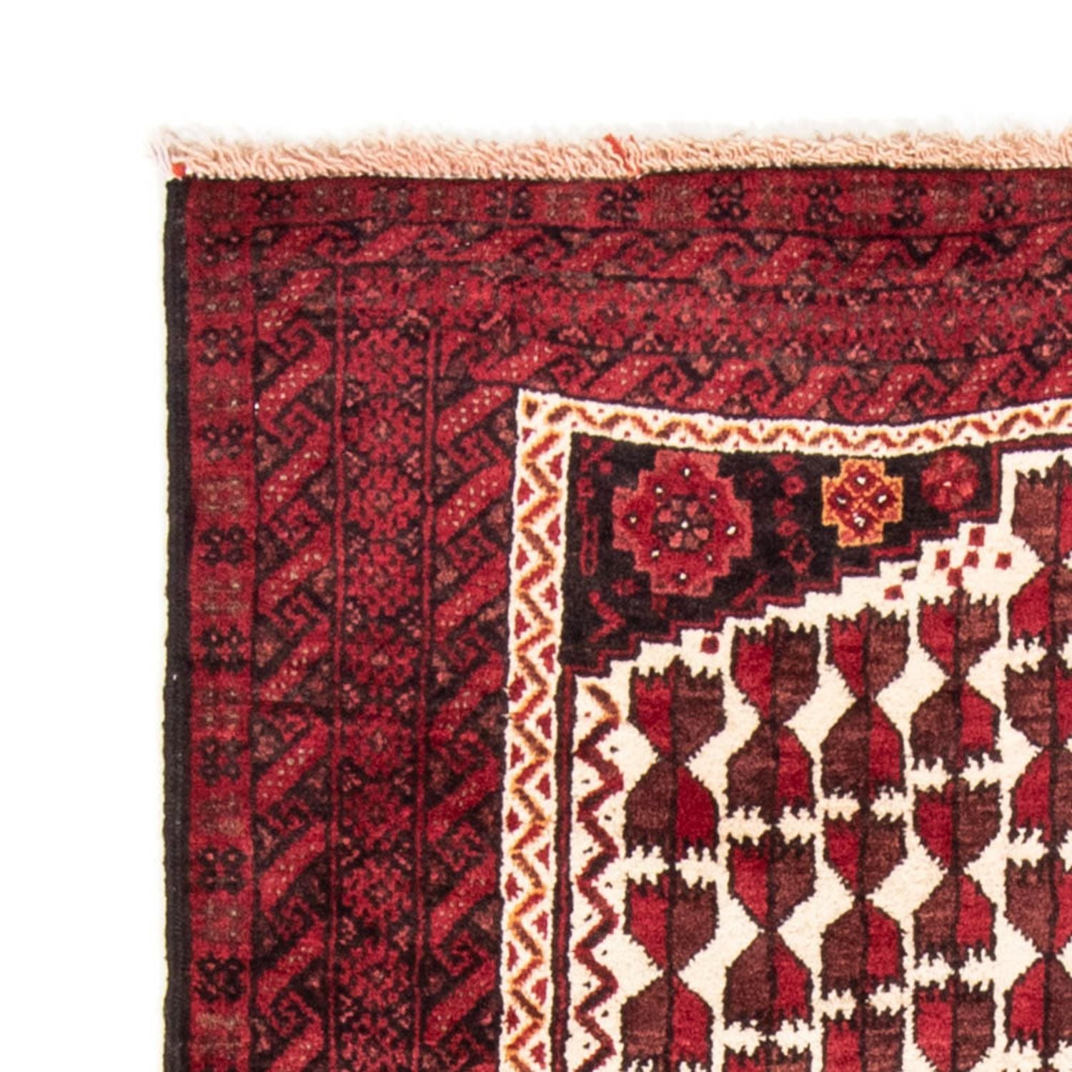 Tappeto corsia Tappeto Belutsch - 185 x 102 cm - rosso scuro