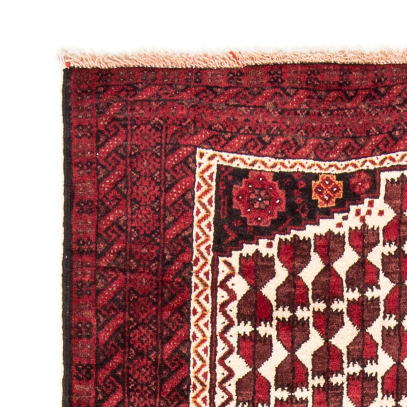 Tappeto corsia Tappeto Belutsch - 185 x 102 cm - rosso scuro