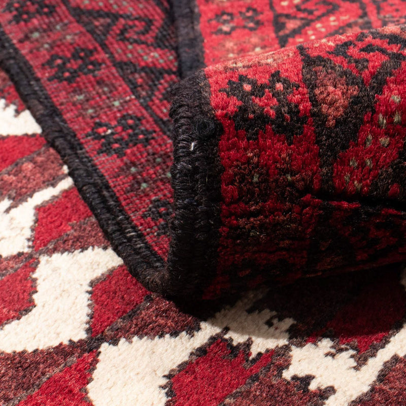 Tappeto corsia Tappeto Belutsch - 185 x 102 cm - rosso scuro