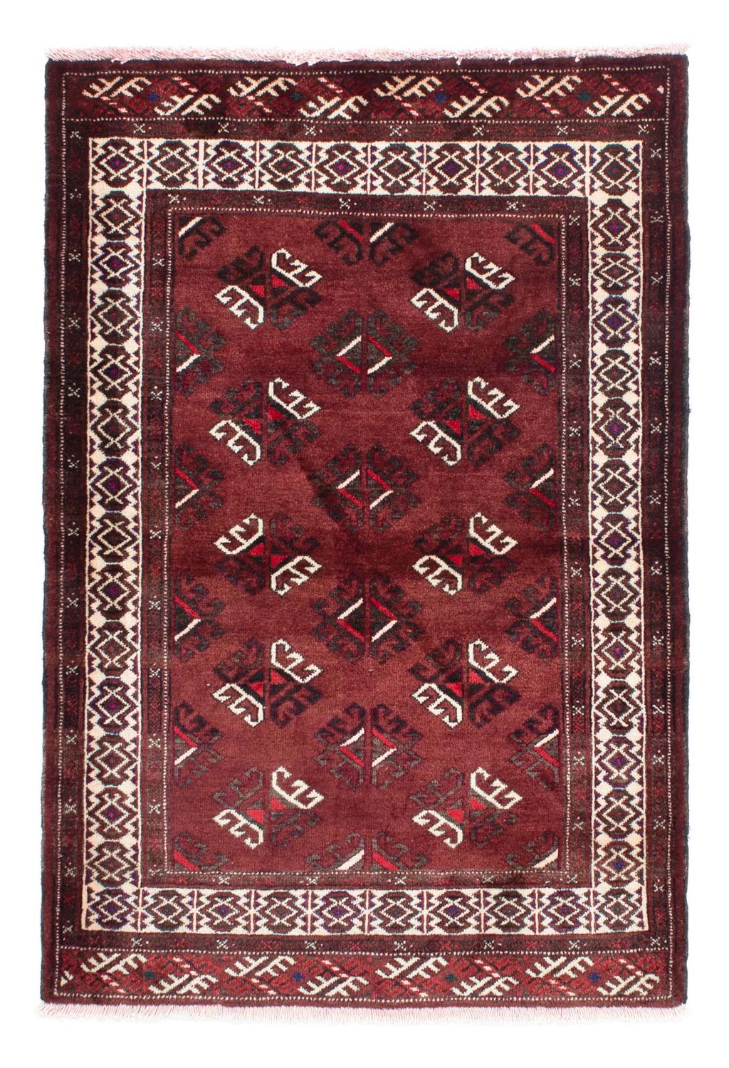 Tappeto Belutsch - 145 x 102 cm - rosso scuro