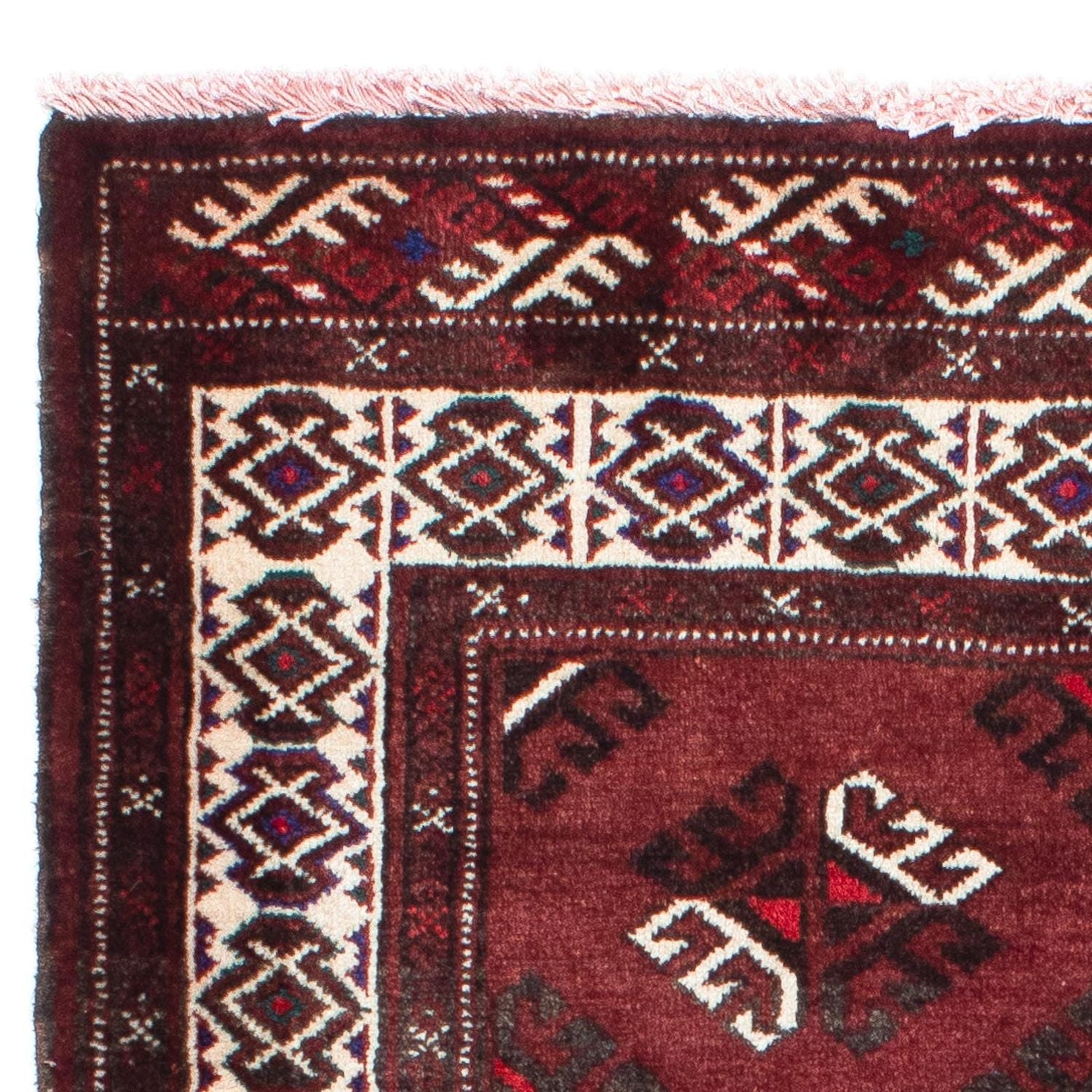 Tappeto Belutsch - 145 x 102 cm - rosso scuro