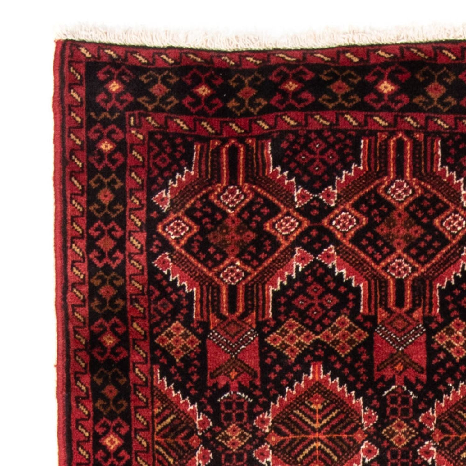 Tappeto corsia Tappeto Belutsch - 184 x 96 cm - rosso scuro