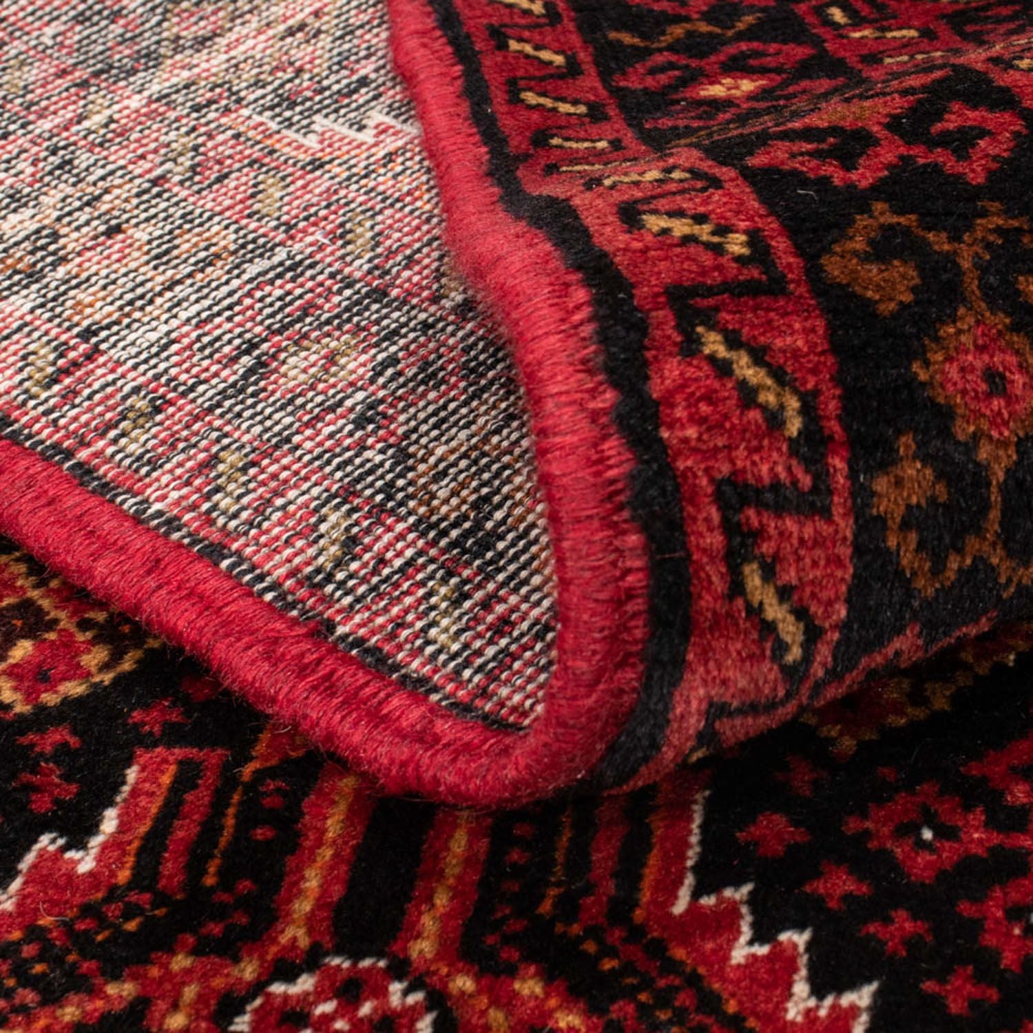 Tappeto corsia Tappeto Belutsch - 184 x 96 cm - rosso scuro