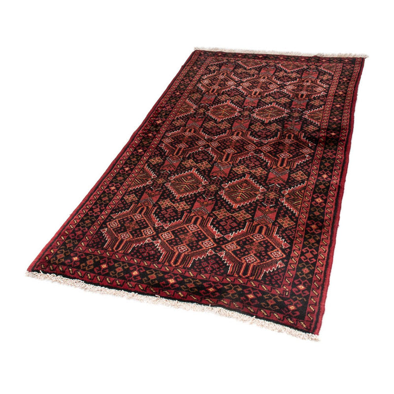 Tappeto corsia Tappeto Belutsch - 184 x 96 cm - rosso scuro