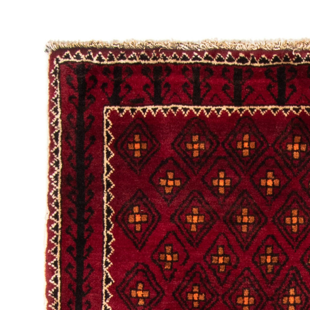 Tappeto corsia Tappeto Belutsch - 182 x 103 cm - rosso scuro