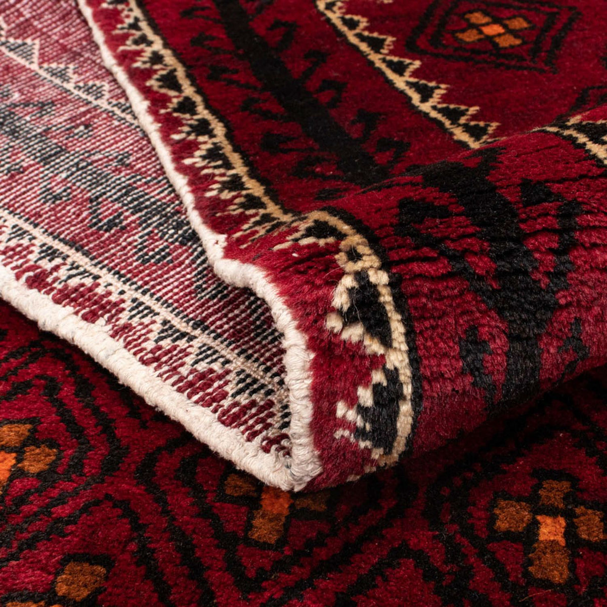 Tappeto corsia Tappeto Belutsch - 182 x 103 cm - rosso scuro