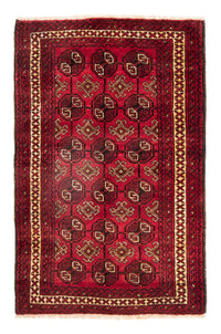 Tappeto Belutsch - 190 x 138 cm - rosso scuro