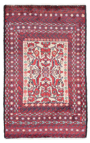 Tappeto Belutsch - 152 x 93 cm - rosso