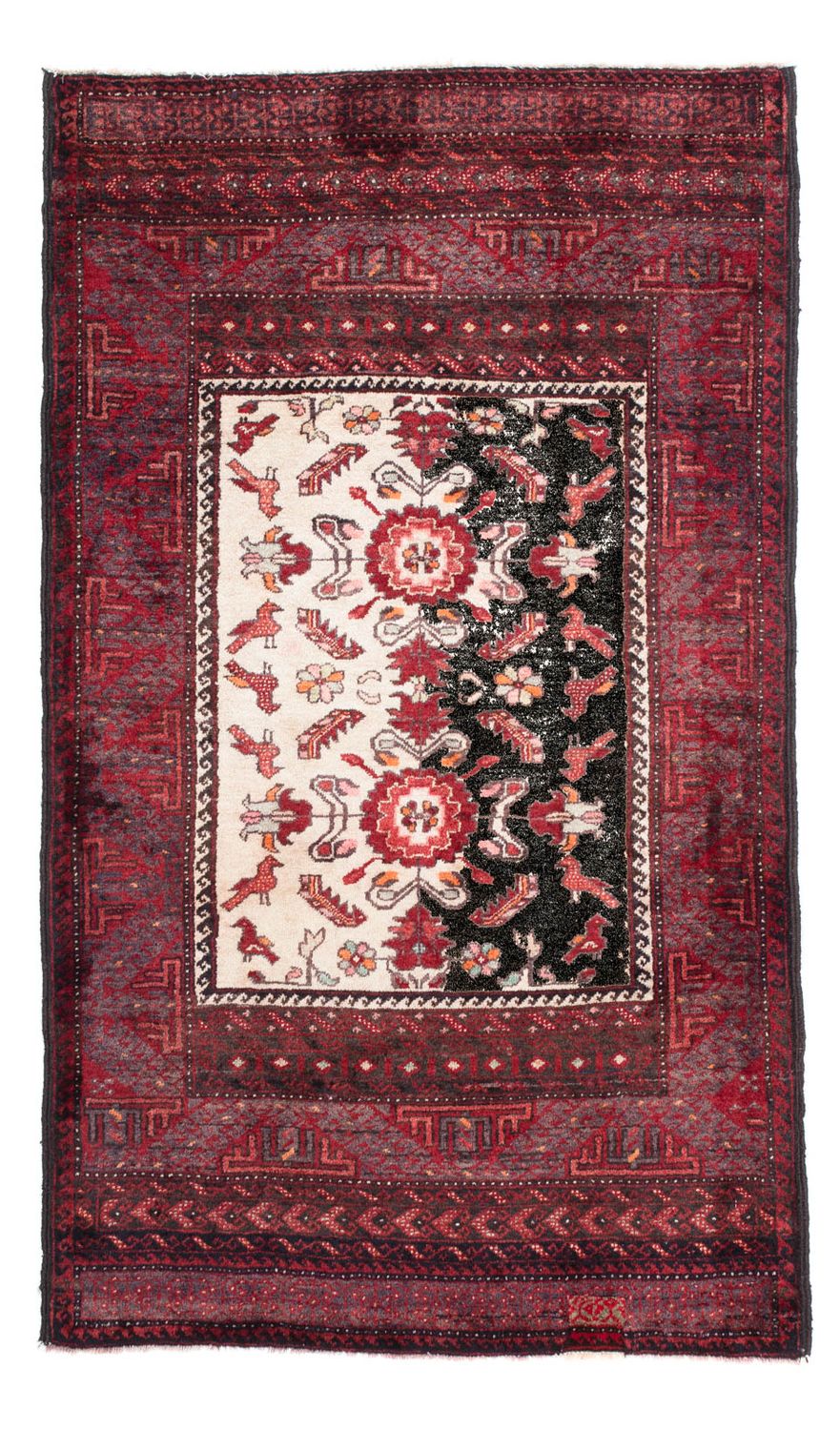 Tappeto Belutsch - 155 x 92 cm - rosso scuro