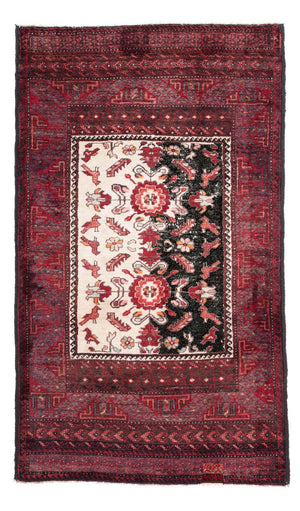 Tappeto Belutsch - 155 x 92 cm - rosso scuro