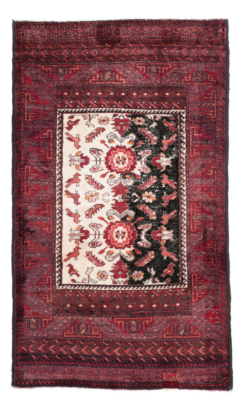 Tappeto Belutsch - 155 x 92 cm - rosso scuro