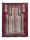 Tappeto Belutsch 99x121cm - Tappeto orientale - Rettangolo / Beige / 99 x 121 cm Rettangolo