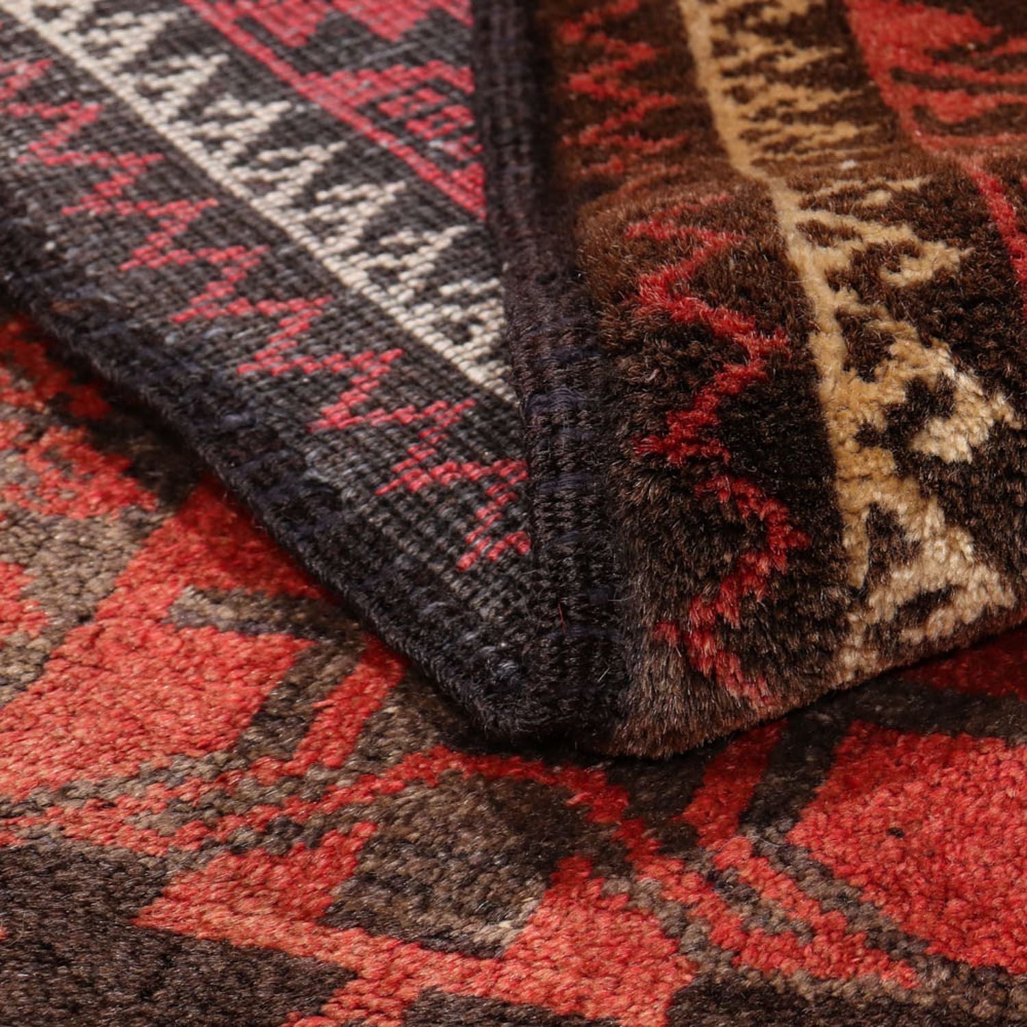 Tappeto corsia Tappeto Belutsch - 225 x 123 cm - rosso chiaro