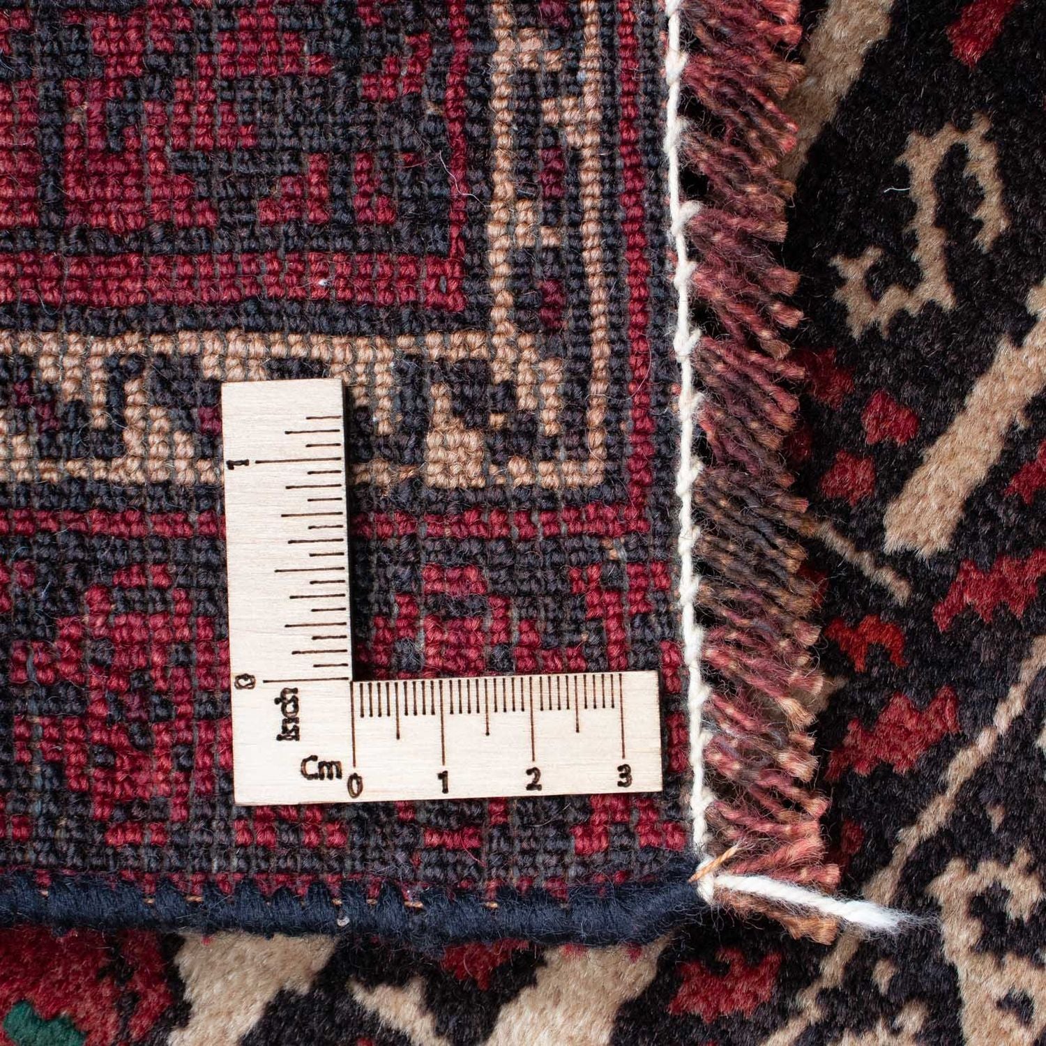 Tappeto Belutsch - 138 x 89 cm - rosso scuro