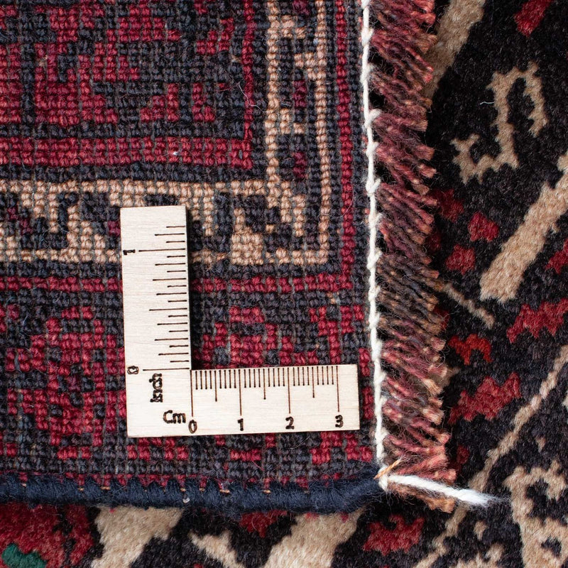 Tappeto Belutsch - 138 x 89 cm - rosso scuro