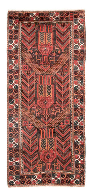 Tappeto corsia Tappeto Belutsch - 205 x 100 cm - rosso chiaro