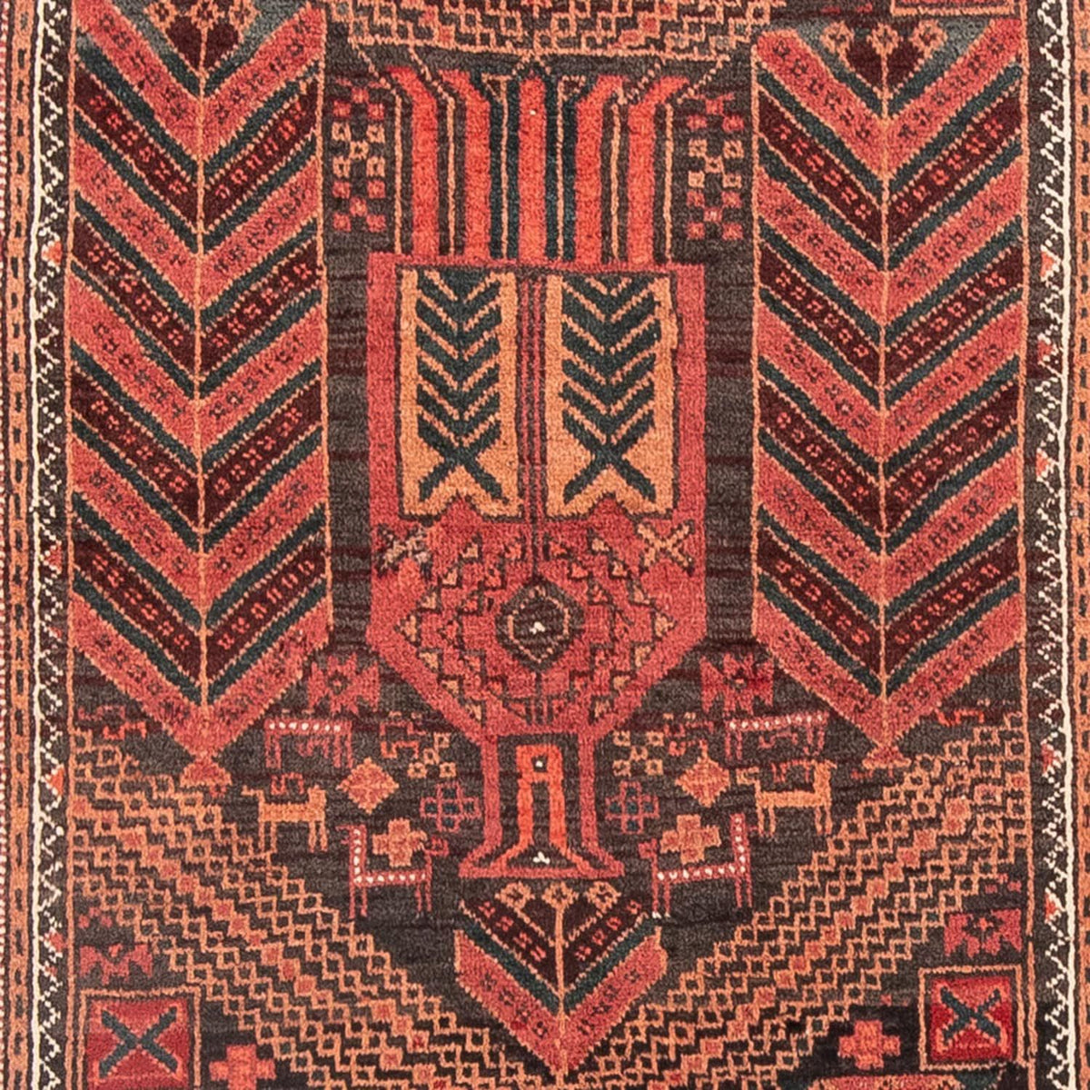 Tappeto corsia Tappeto Belutsch - 205 x 100 cm - rosso chiaro