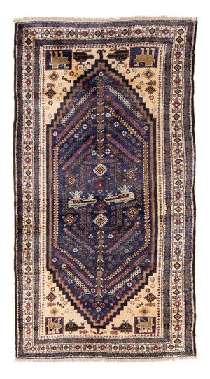 Tappeto corsia Tappeto Belutsch - 211 x 112 cm - blu scuro