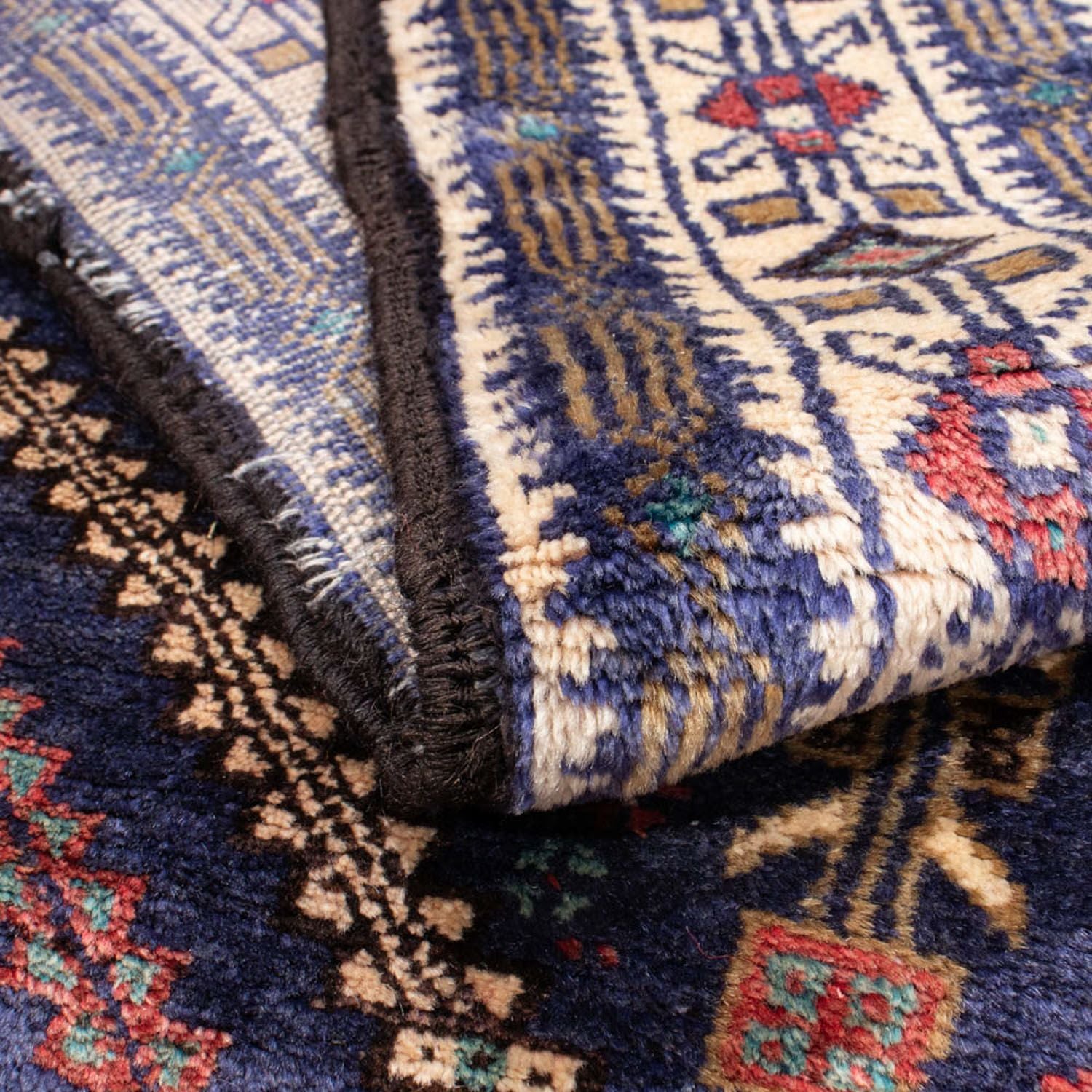Tappeto corsia Tappeto Belutsch - 211 x 112 cm - blu scuro