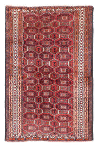 Tappeto Belutsch - 134 x 94 cm - rosso scuro