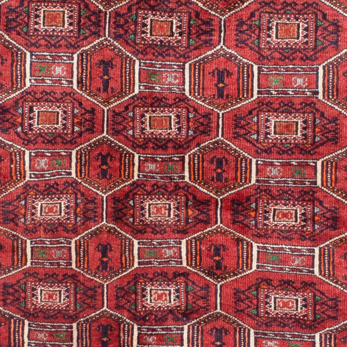 Tappeto Belutsch - 134 x 94 cm - rosso scuro