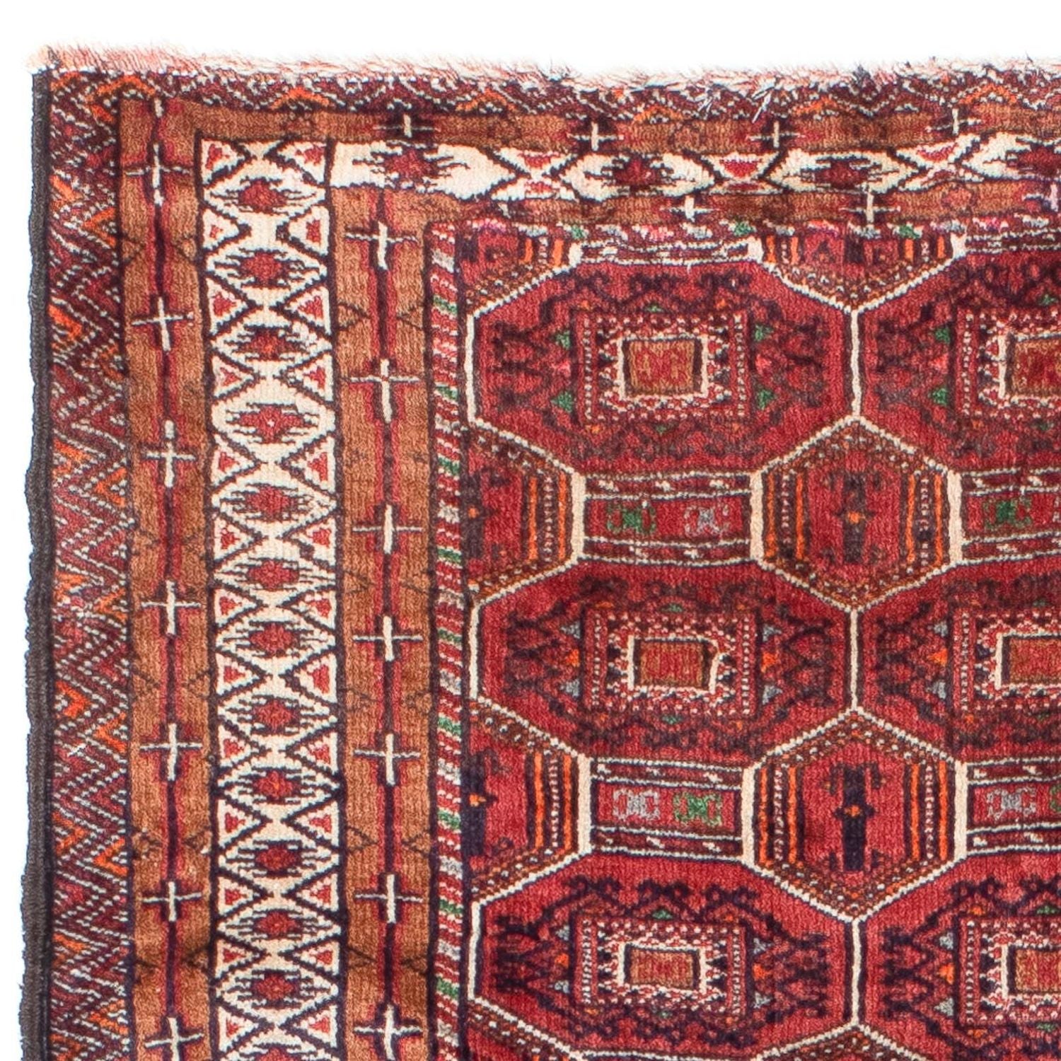 Tappeto Belutsch - 134 x 94 cm - rosso scuro