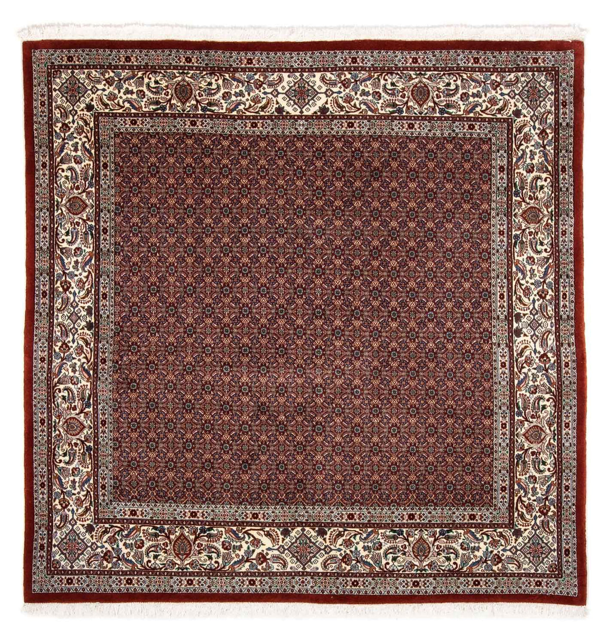 Tappeto Persero - Classico quadrato  - 197 x 196 cm - rosso scuro