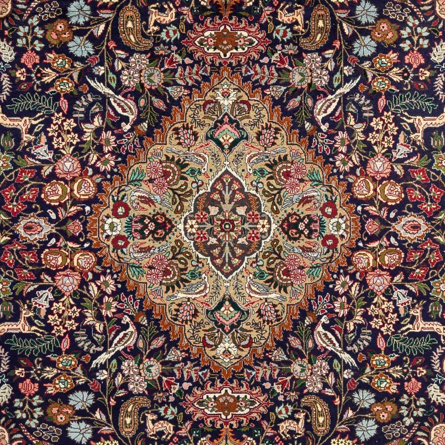 Tappeto Persero - Tabriz - Reale - 300 x 202 cm - blu scuro