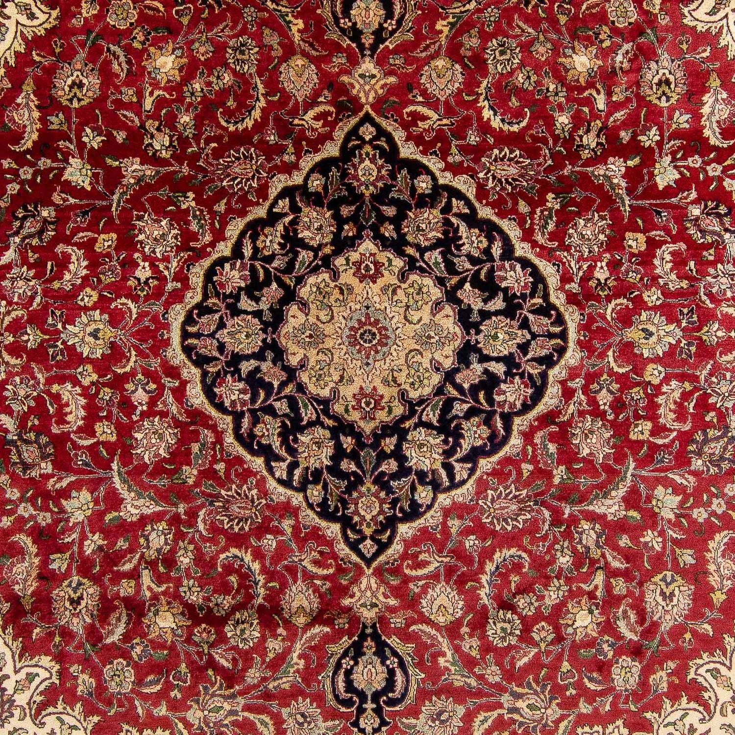 Tappeto Persero - Tabriz - 380 x 300 cm - rosso scuro