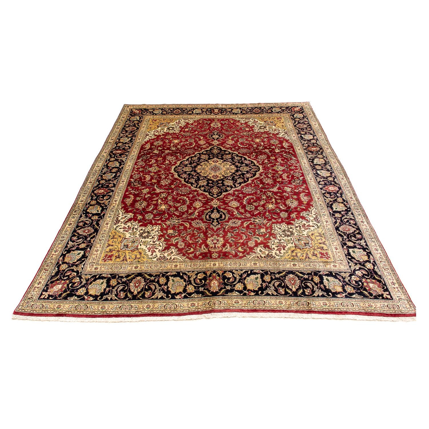 Tappeto Persero - Tabriz - 380 x 300 cm - rosso scuro