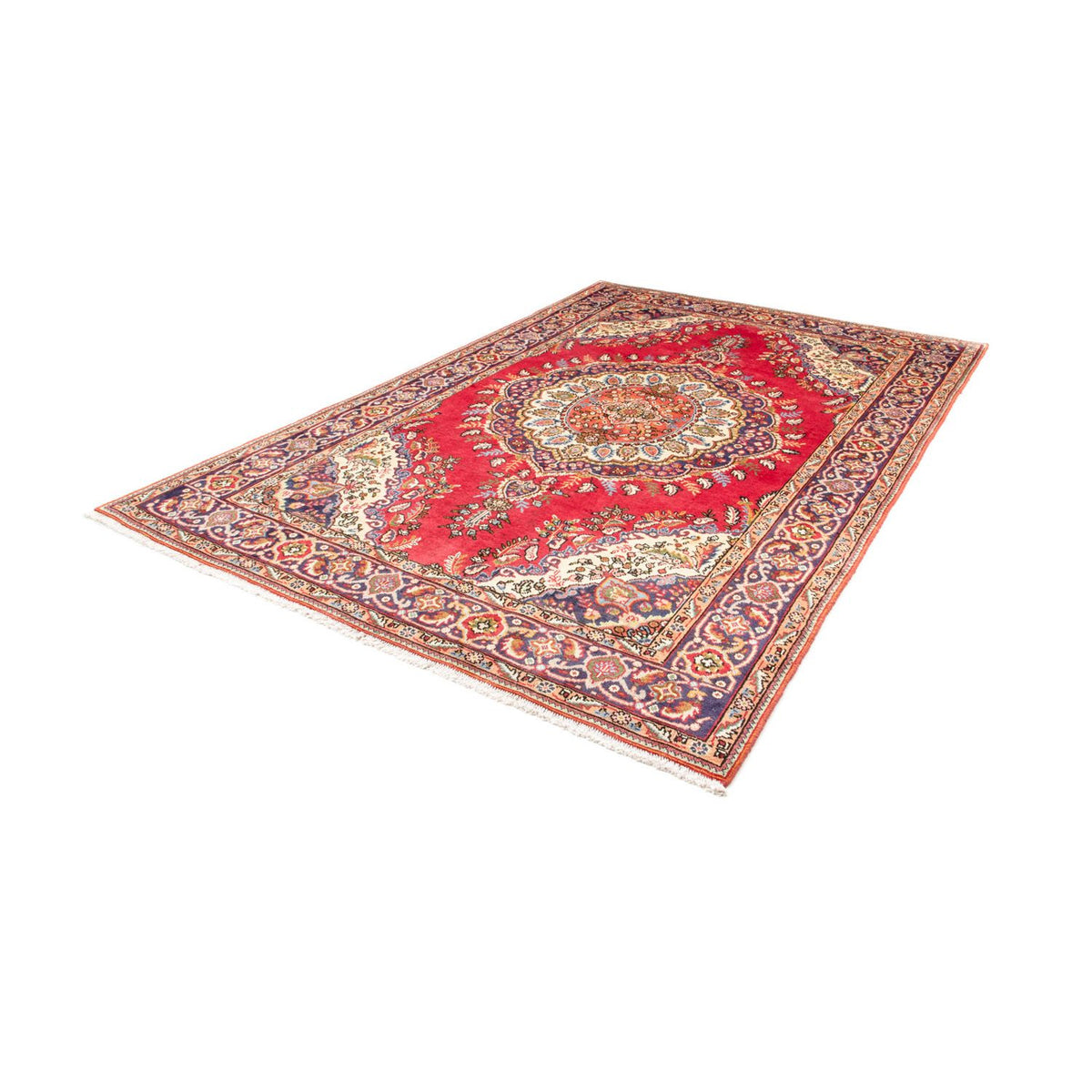 Tappeto Persero - Tabriz - 290 x 193 cm - rosso