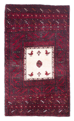 Tappeto Belutsch - 148 x 92 cm - rosso scuro