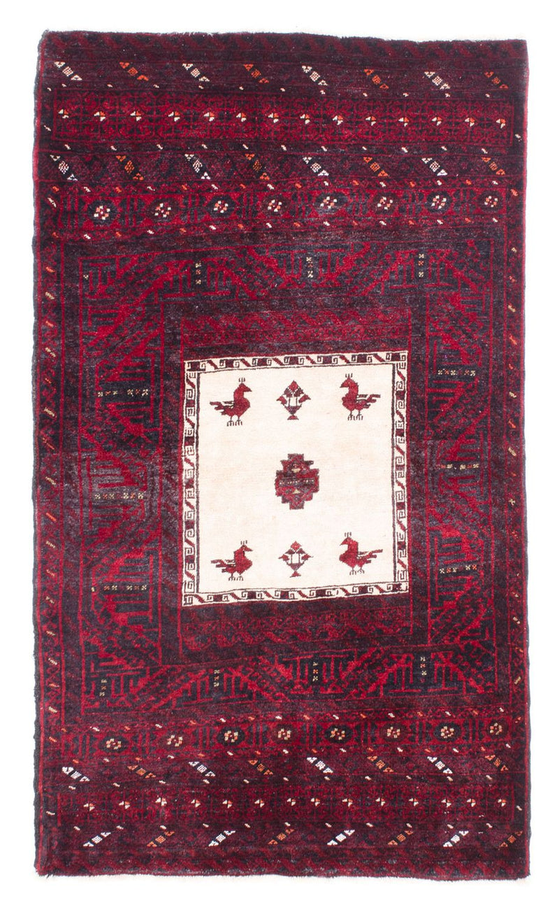 Tappeto Belutsch - 148 x 92 cm - rosso scuro