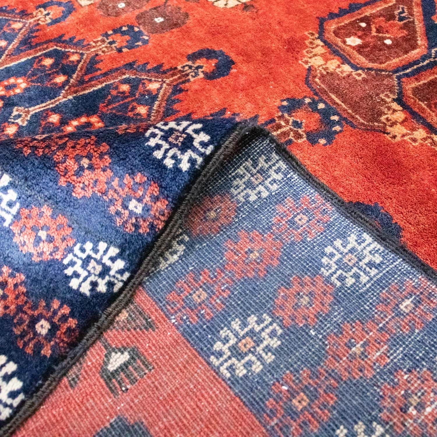Tappeto corsia Tappeto Belutsch - 231 x 123 cm - rosso scuro
