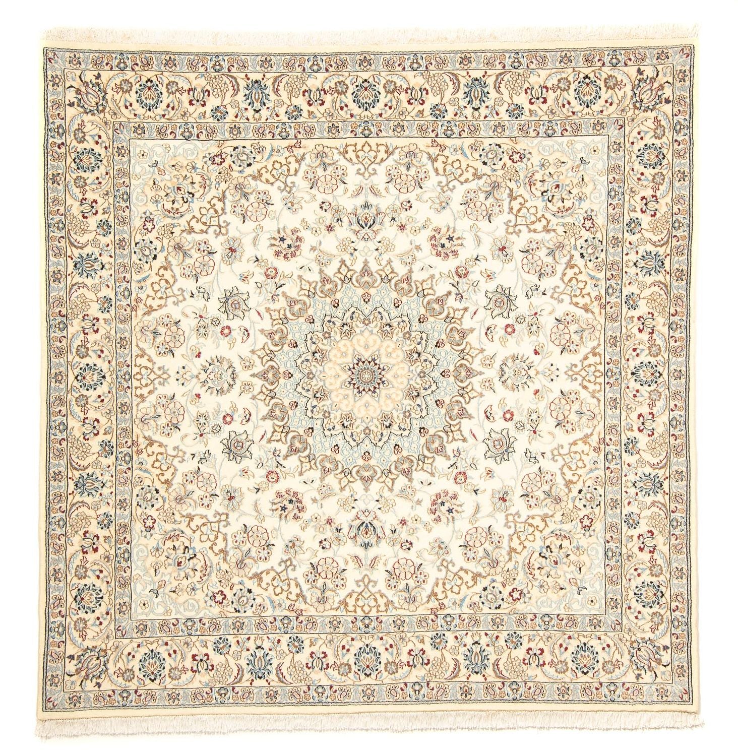 Tappeto Persero - Nain - Reale quadrato  - 203 x 202 cm - beige