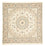 Tappeto Persero - Nain - Reale quadrato  - 203 x 202 cm - beige