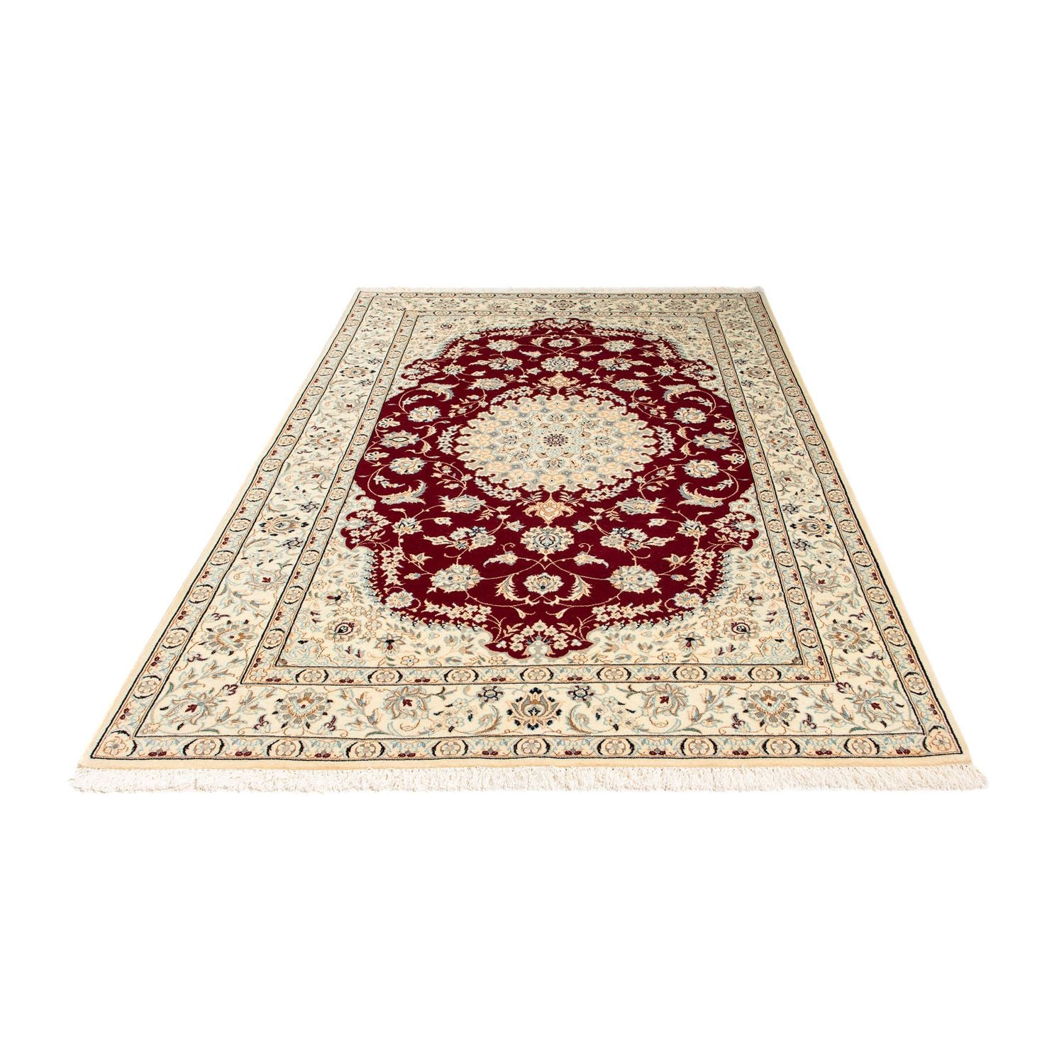 Tappeto Persero - Nain - Reale - 236 x 157 cm - rosso scuro