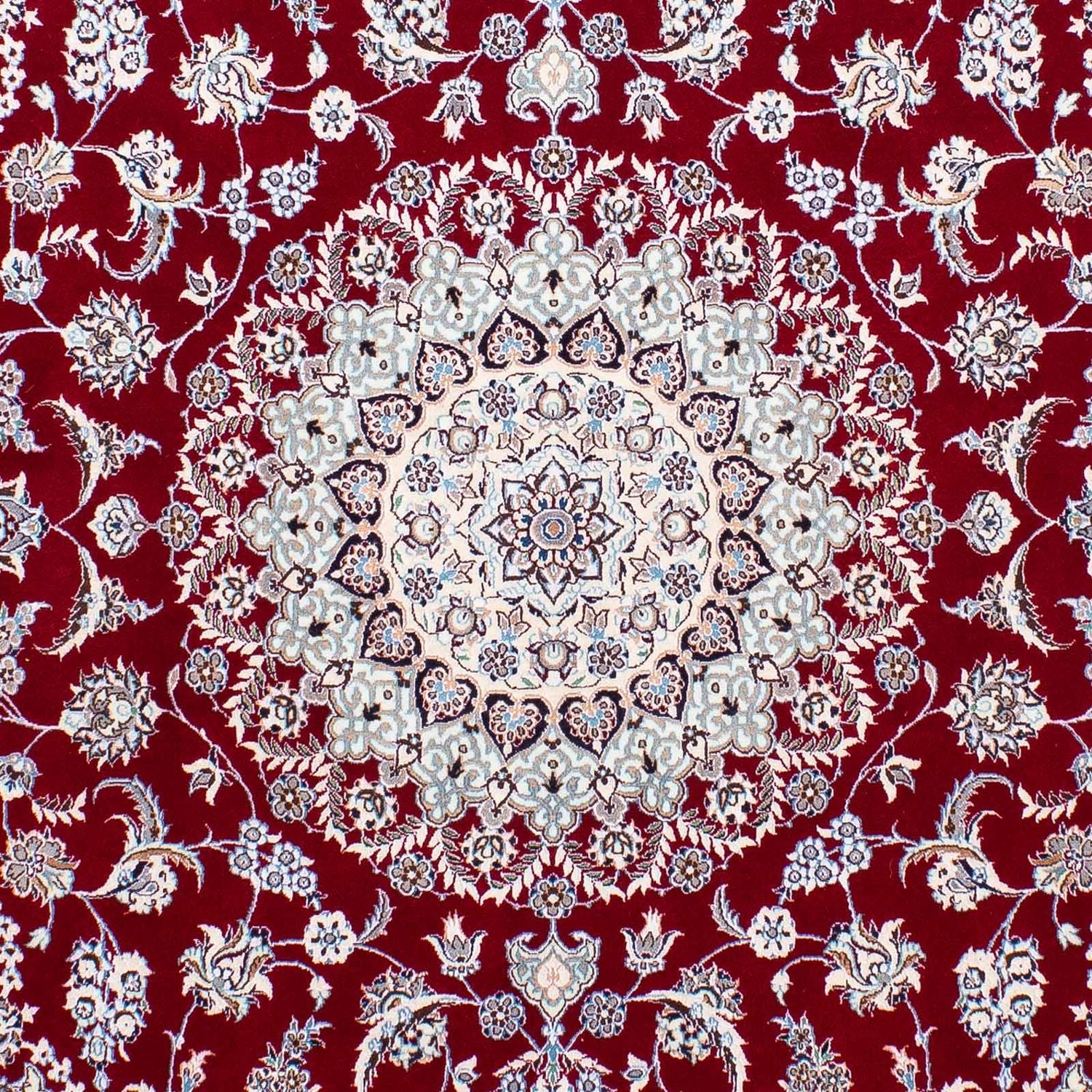 Tappeto Persero - Nain - Premio - 196 x 158 cm - rosso scuro