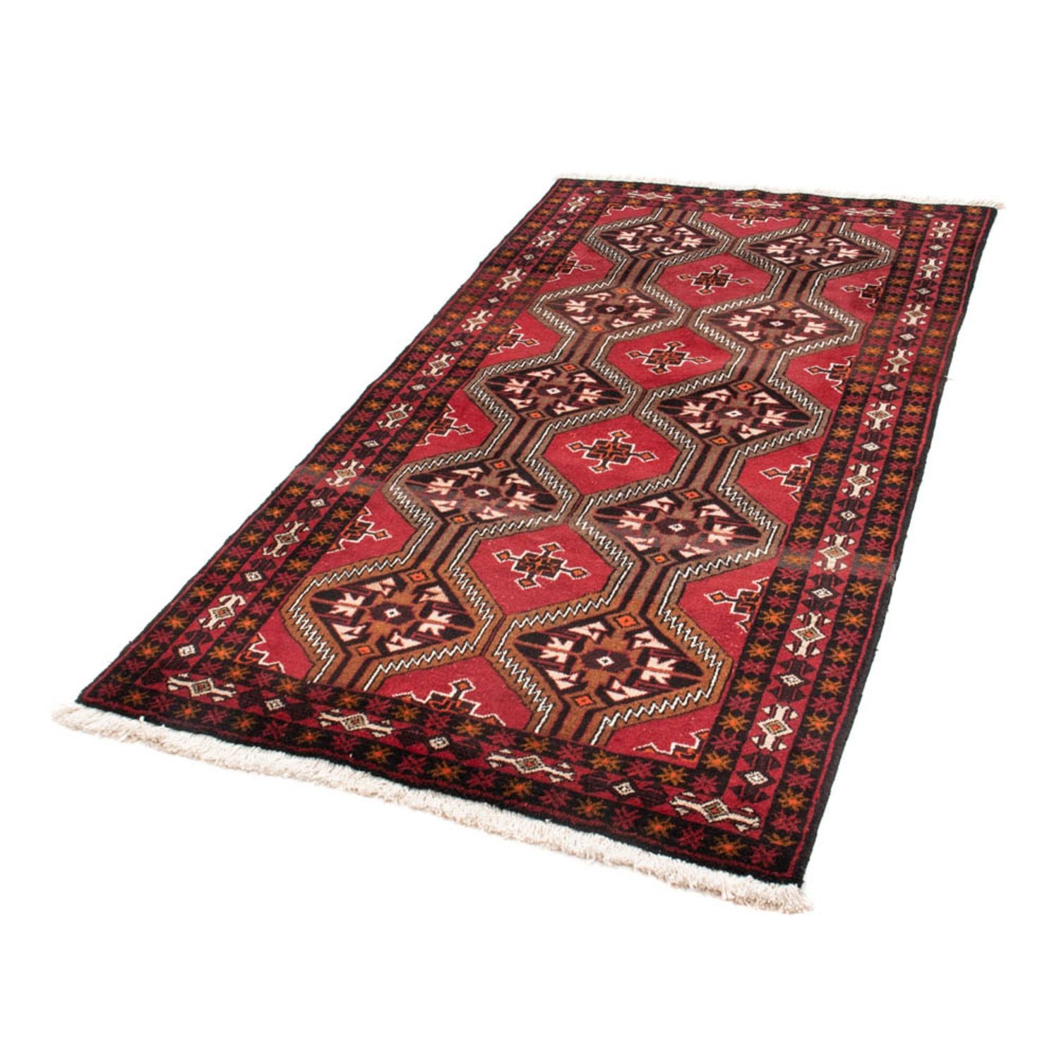 Tappeto corsia Tappeto Belutsch - 194 x 100 cm - rosso