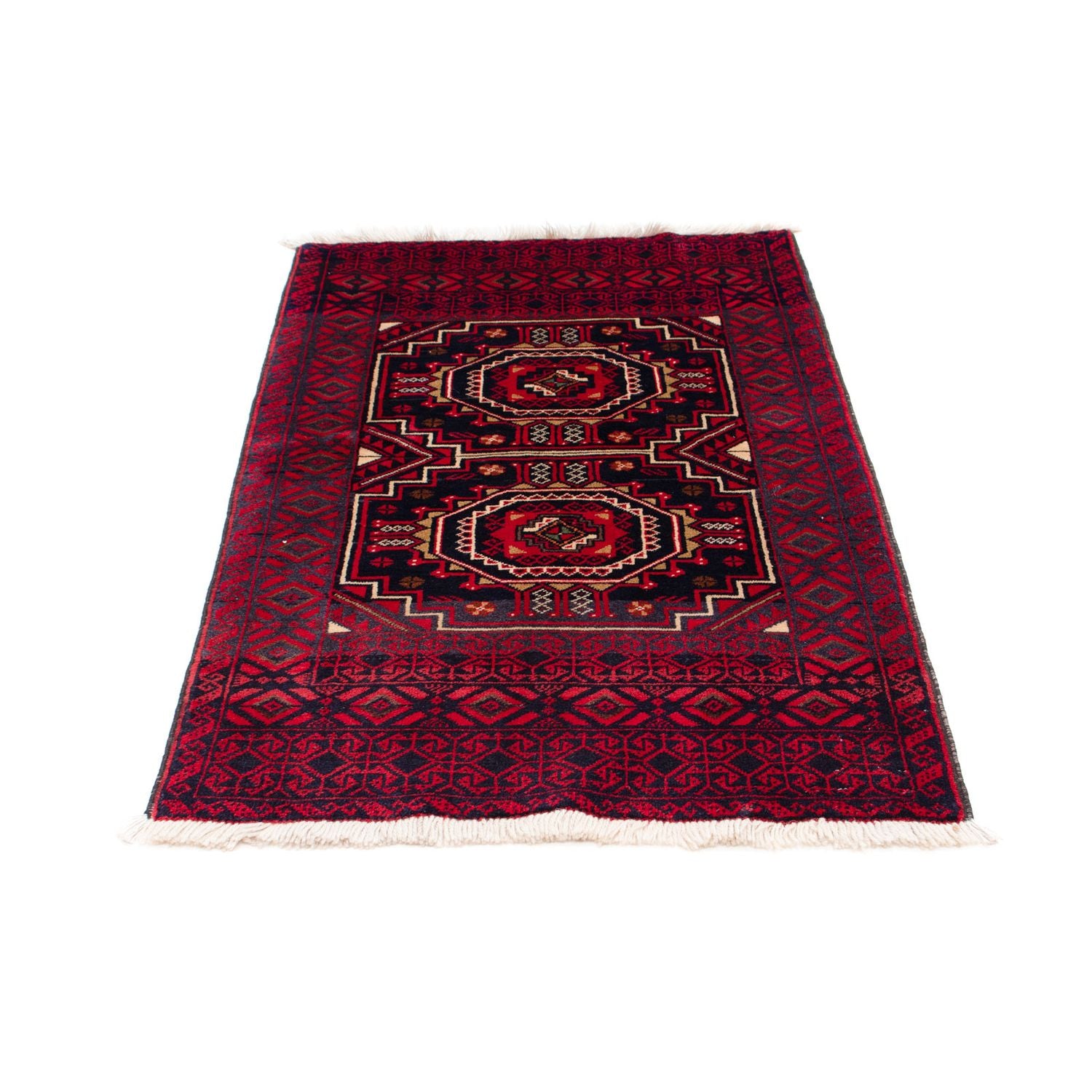 Tappeto Belutsch - 146 x 84 cm - rosso scuro