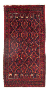Tappeto Belutsch - 168 x 89 cm - rosso scuro
