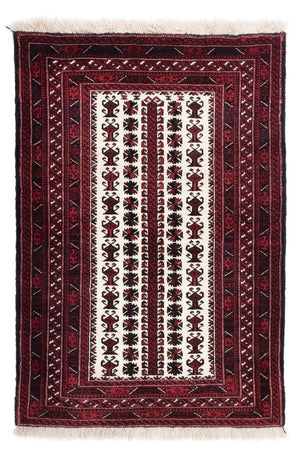 Tappeto Belutsch - 142 x 102 cm - rosso scuro