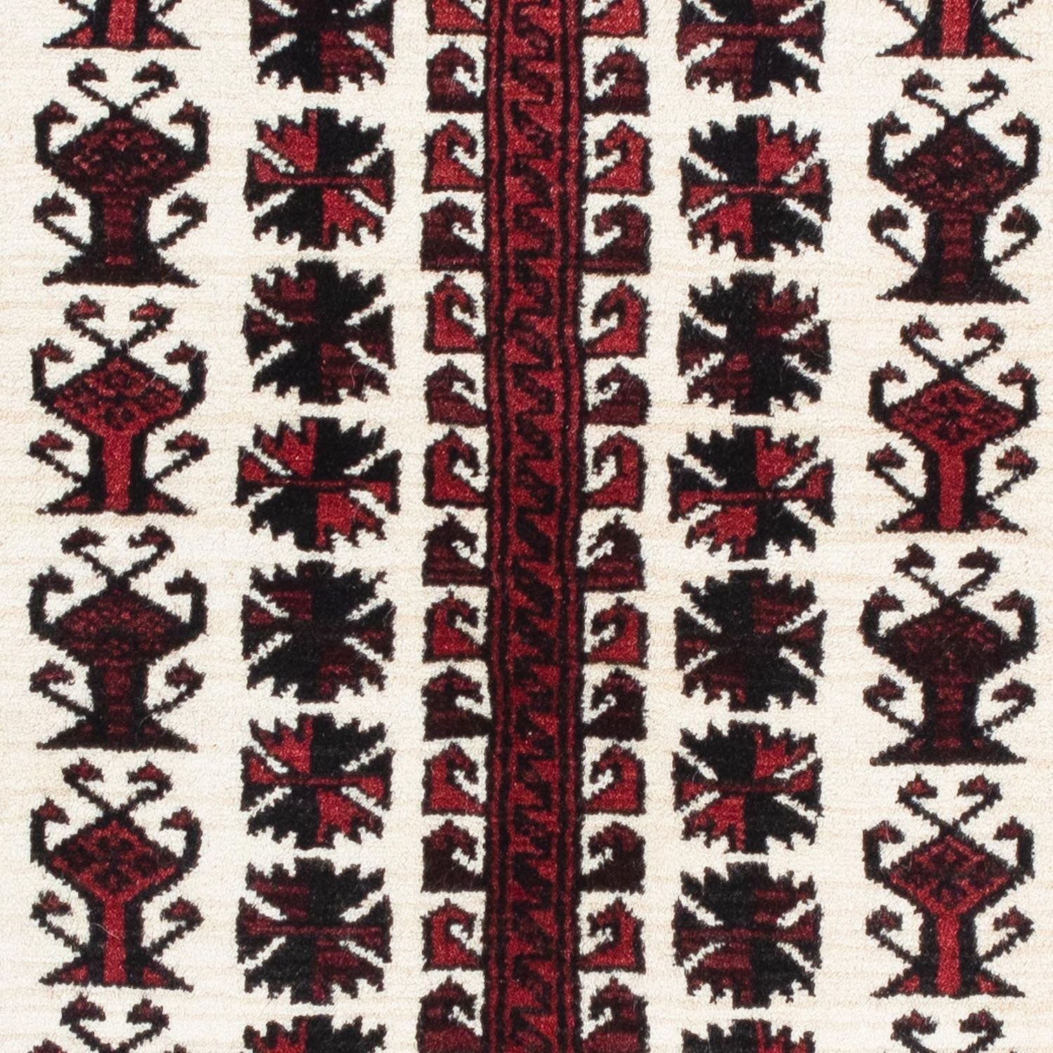 Tappeto Belutsch - 142 x 102 cm - rosso scuro