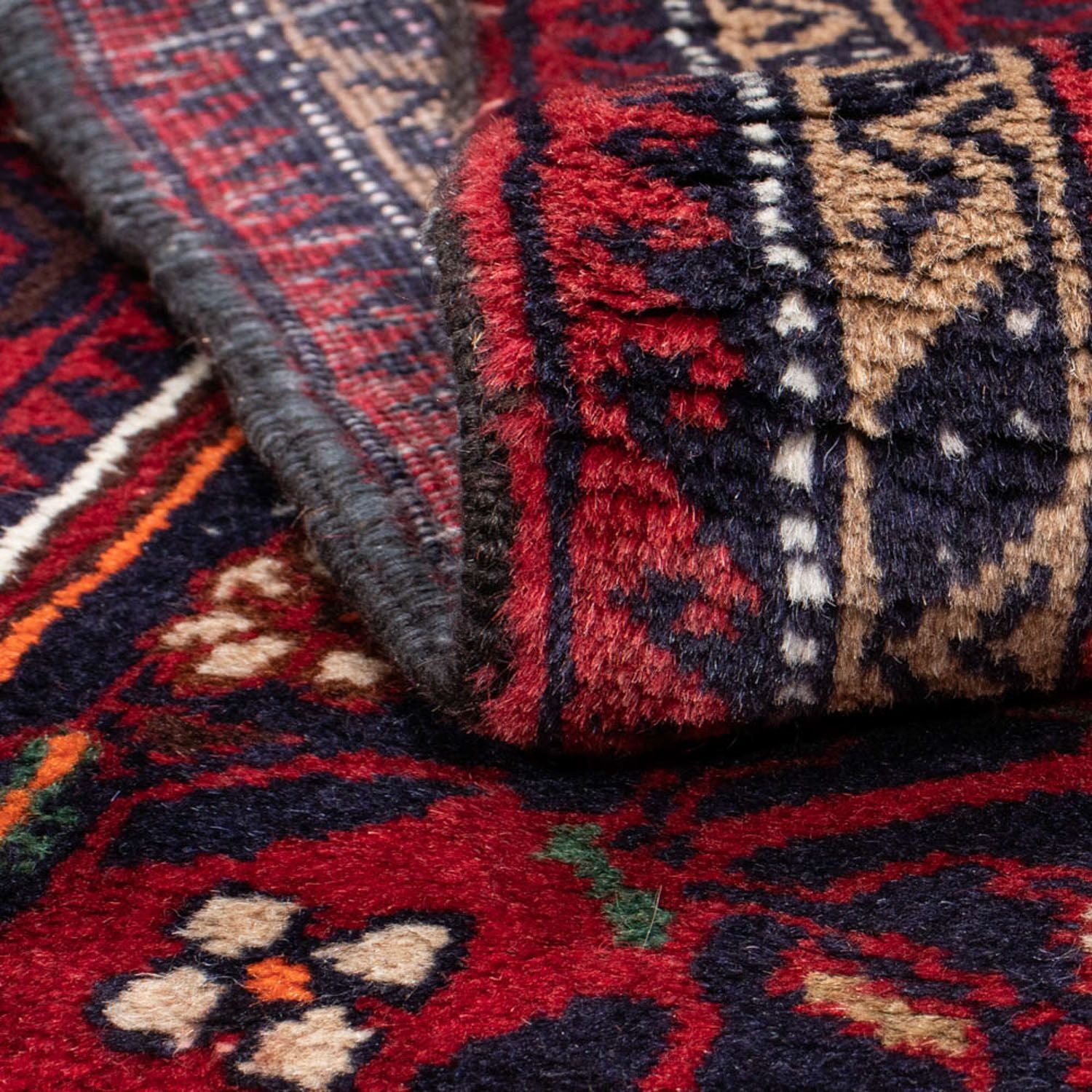 Tappeto corsia Tappeto Belutsch - 199 x 99 cm - rosso