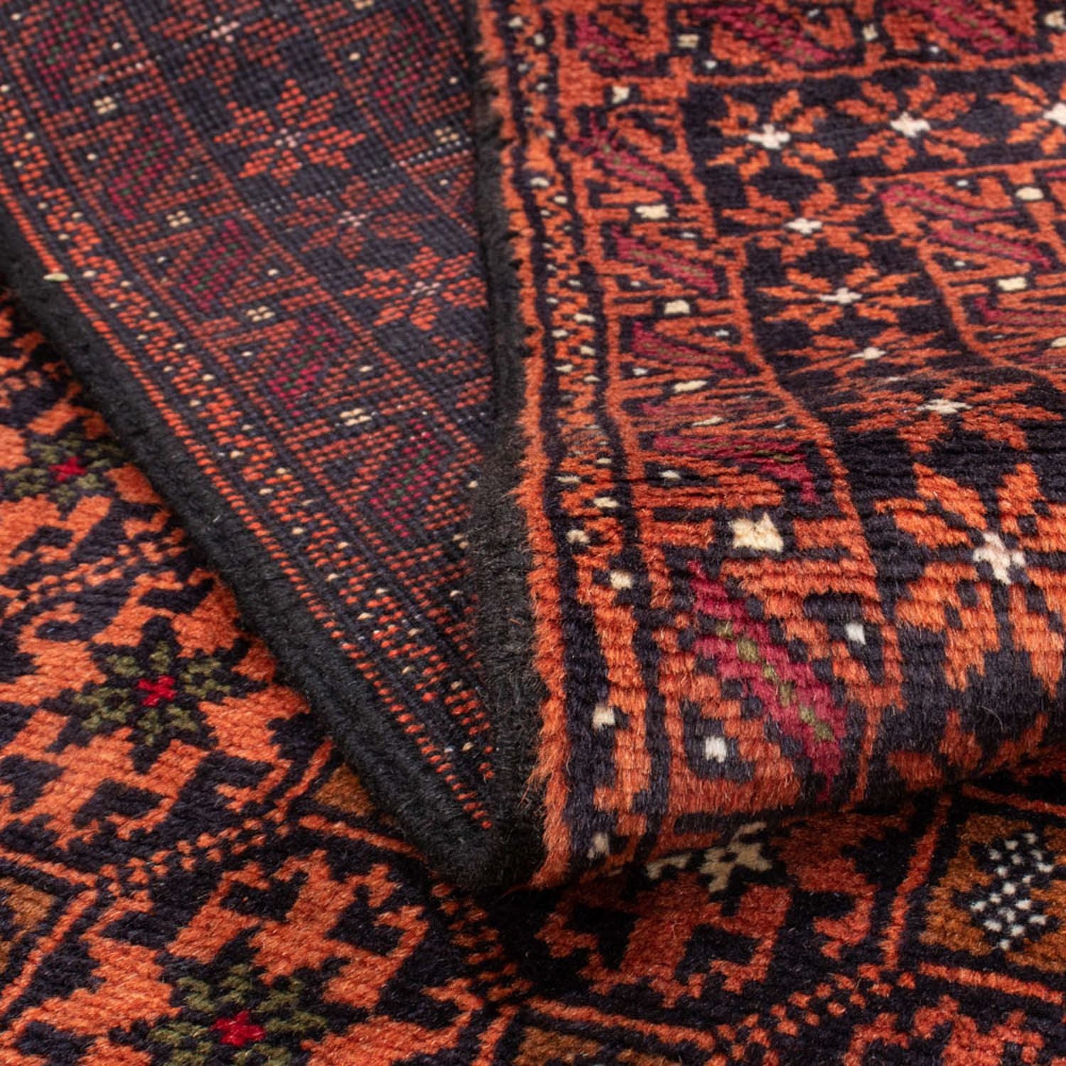 Tappeto corsia Tappeto Belutsch - 183 x 101 cm - ruggine