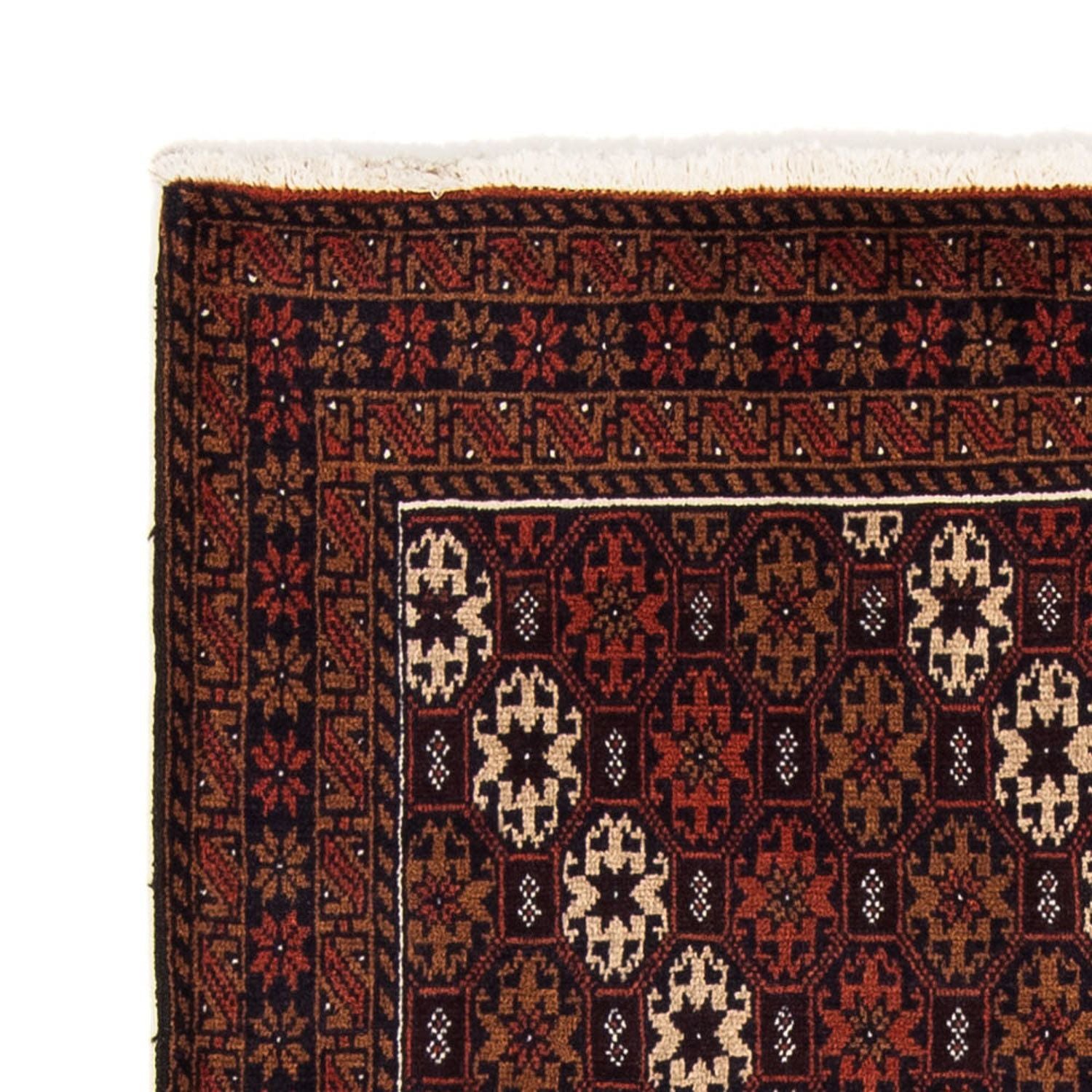 Tappeto corsia Tappeto Belutsch - 186 x 102 cm - rosso scuro
