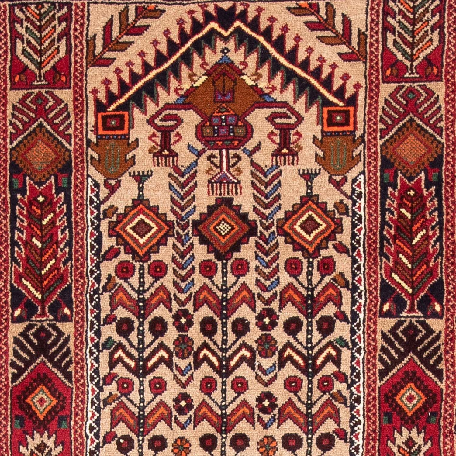Tappeto corsia Tappeto Belutsch - 195 x 99 cm - multicolore