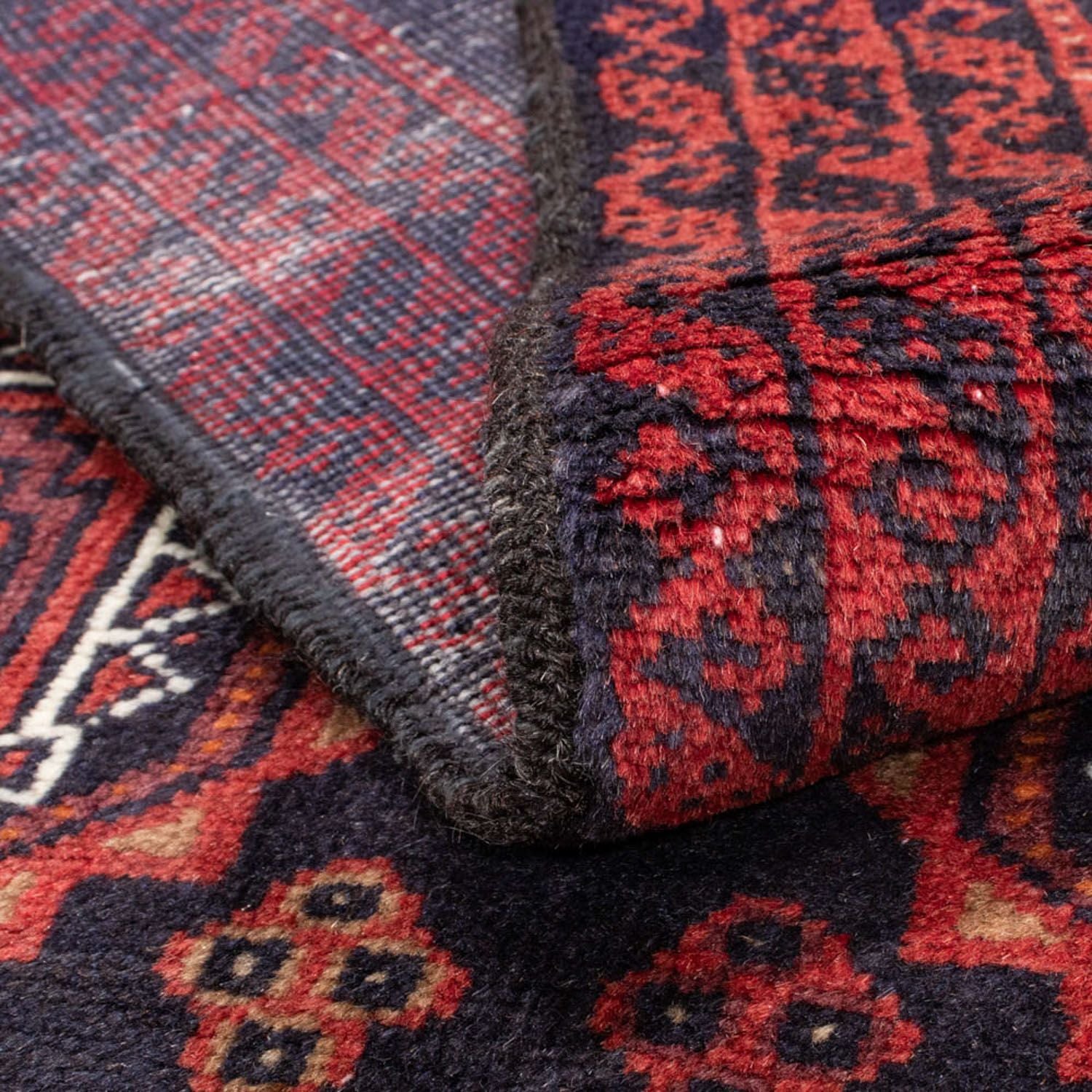 Tappeto corsia Tappeto Belutsch - 186 x 95 cm - blu scuro
