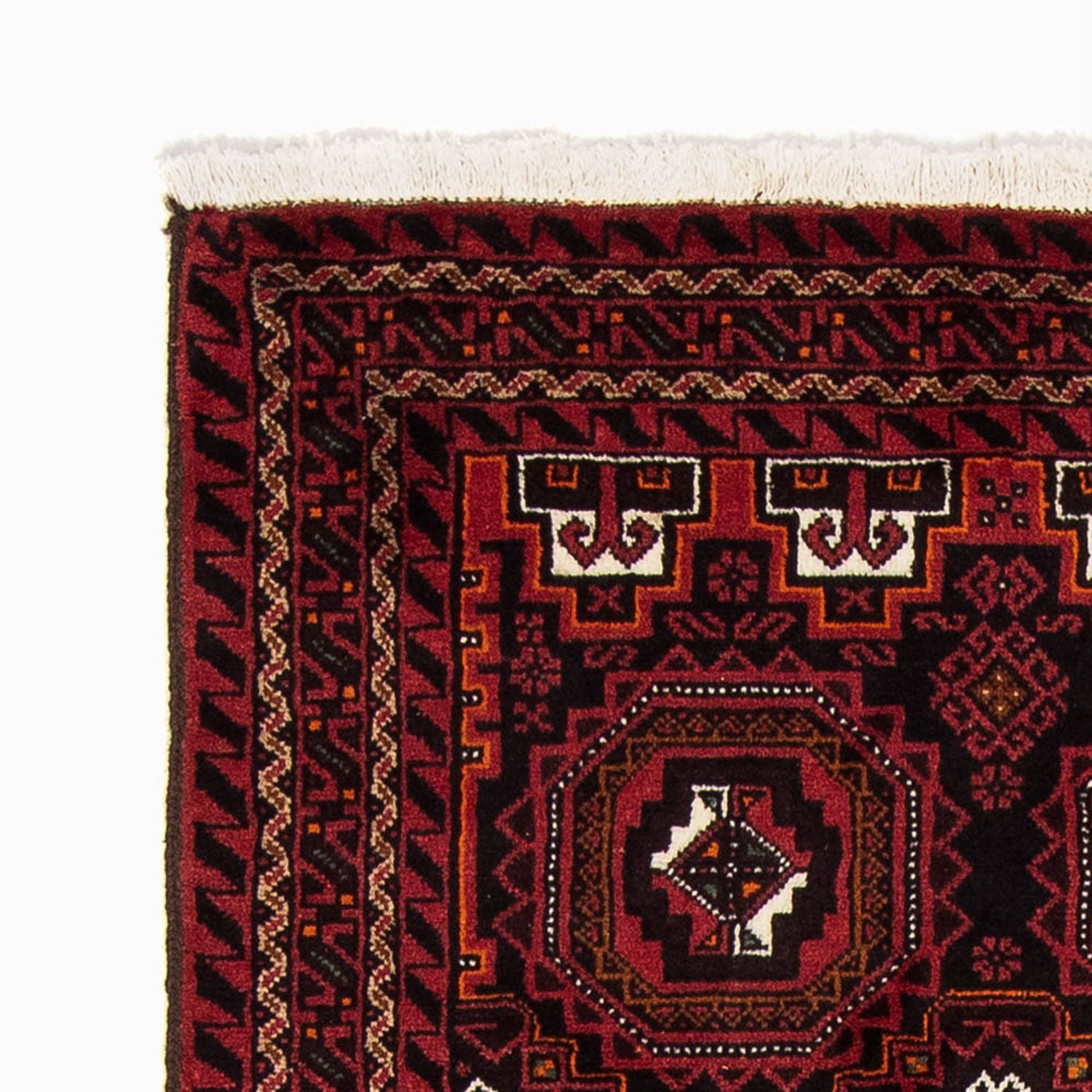 Tappeto corsia Tappeto Belutsch - 193 x 102 cm - rosso scuro