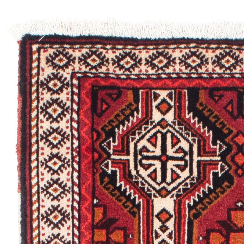 Tappeto corsia Tappeto Belutsch - 164 x 76 cm - rosso scuro